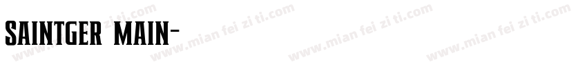 saintger main字体转换